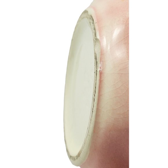 Hull Pottery Sun Glow Pink Basket Embossed Pansies & Butterfly Bow Knot MCM VTG - Picture 9 of 9